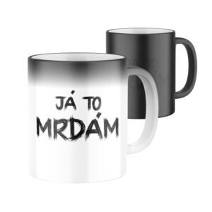 Manboxeo Magický keramický hrnek s potiskem Já to mrdám 325 ml
