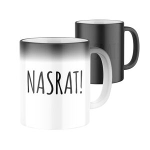 Manboxeo Magický keramický hrnek s potiskem "Nasrat!" 325 ml