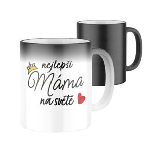 Manboxeo Magický keramický hrnek s potiskem Nejlepší máma na světě