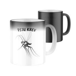 Manboxeo Magický keramický hrnek s potiskem Piju krev 325 ml