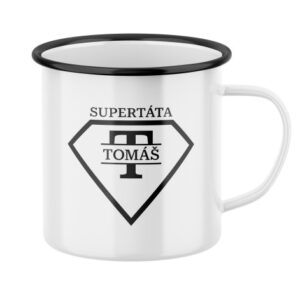 Plecháček s potiskem Supertáta - se jménem a inciálem