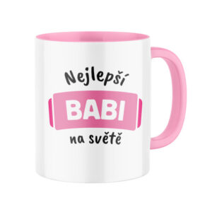 Manboxeo Keramický hrnek s potiskem Nejlepší babi na světě 325 ml