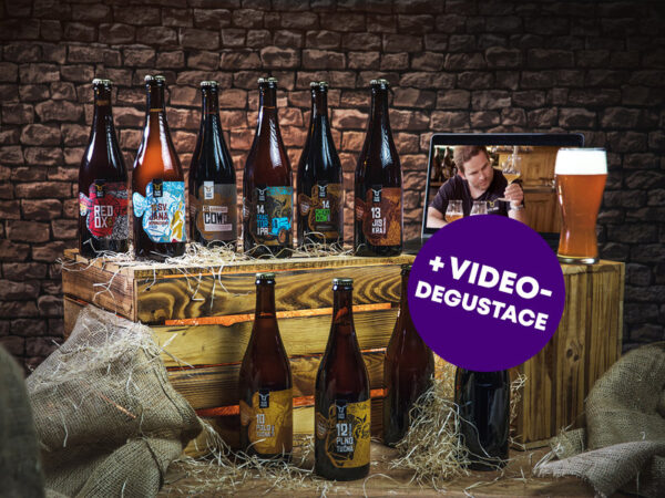 Dárkový balíček 10 druhů piva Zlatá Kráva + videodegustace se sládkem