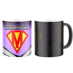 Magický keramický hrnek s potiskem Supermanželka - celopotisk