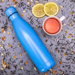 Termoska z nerezové oceli - světle modrá 350 ml