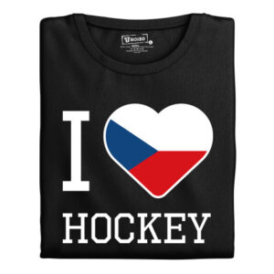 Pánské tričko s potiskem "I love hockey"