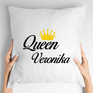 Polštář s motivem Queen se jménem