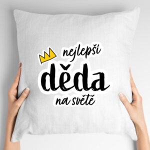 Polštář s potiskem Nejlepší děda na světě