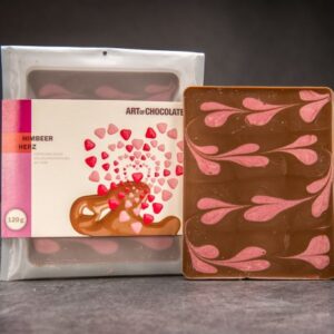Čokoládová tabule Art of Chocolate s malinami 120 g