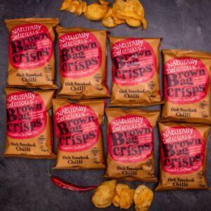 20× Brambůrky Brown Bag Crisps - uzené chilli 40 g