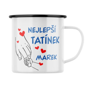 Plecháček s potiskem Nejlepší tatínek s vlastním jménem