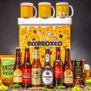 Beerboxeo dárkové balení - Plné pivních speciálů + Pivní hrnek