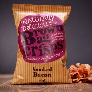 Brambůrky Brown Bag Crisps - uzená slanina 40 g