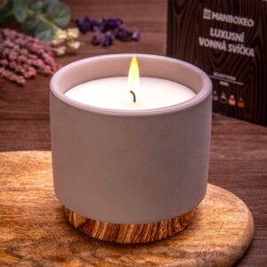 Elegantní vonná svíčka se sójovým voskem a intenzivní vůní - Lavender & Eucalyptus 400 g