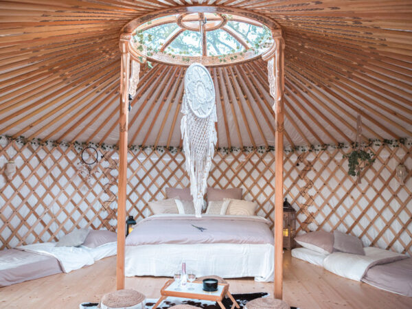 Glamping v boho jurtě u Břeclavi