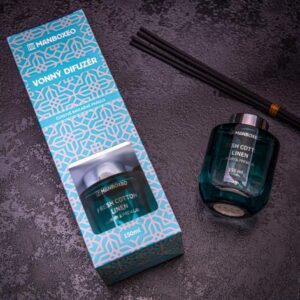 Luxusní Aroma difuzér s prémiovou vůní - FRESH COTTON LINEN 150 ml