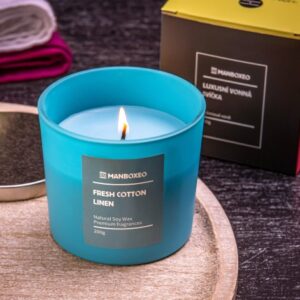 Luxusní vonná svíčka s prémiovou vůní - Fresh Linen 200 g