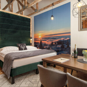 Moderní resort u Mumlavského vodopádu