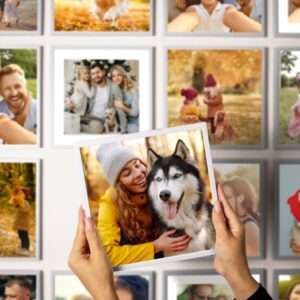 Samolepící fotorámeček na zeď s fotkou - Bílý