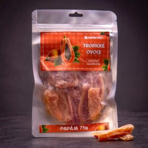 Sluncem sušené kousky sladké Papáji 75g