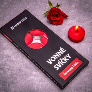 Sójové vonné svíčky 10ks s intenzivní vůní - Red Rose