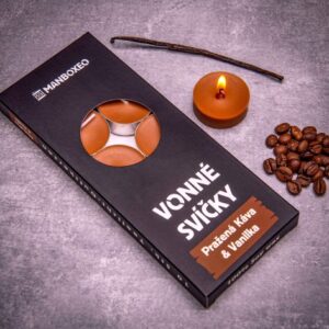 Sójové vonné svíčky 10ks s intenzivní vůní - Roasted Coffee & Vanilla