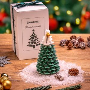 Vánoční stromeček - Sójová vonná svíčka s intenzivní vůní - Cedar & Pine
