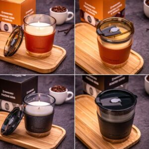 Výhodná sada svíček v kávové sklenici s víčkem ToGO 2x230 g