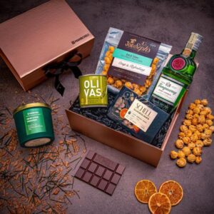 Giftboxeo dárkový box (rose gold) - Gin & Tonic