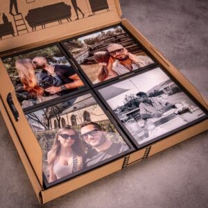 Samolepící fotorámeček na zeď s fotkou - Stříbrný