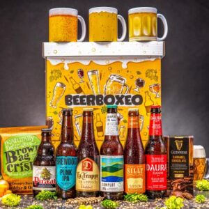 Beerboxeo dárkové balení - Plné pivních speciálů EXCLUSIVE s pivním Hrnkem