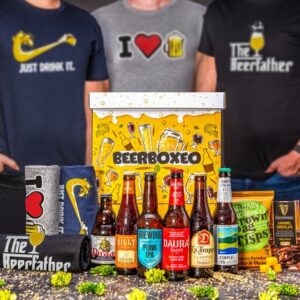 Beerboxeo dárkové balení - Plné pivních speciálů EXCLUSIVE s pivním Tričkem