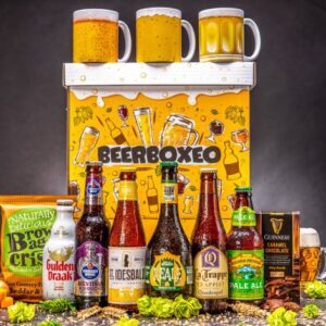 Beerboxeo dárkové balení - Plné pivních speciálů PREMIUM s pivním Hrnkem