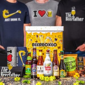 Beerboxeo dárkové balení - Plné pivních speciálů PREMIUM s pivním Tričkem
