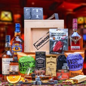 Dárková Bedna s páčidlem pro whiskaře PREMIUM (Dárkový koš)