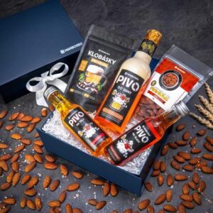 Giftboxeo dárkový box (royal blue) - Pivní kosmetika
