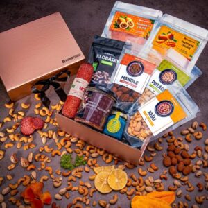 Giftboxeo dárkový box (rose gold) - Plné delikates XXL