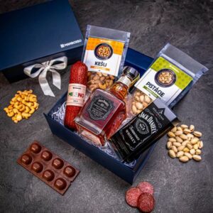 Giftboxeo dárkový box (royal blue) - S whiskey Jack Daniel´s Single Barrel