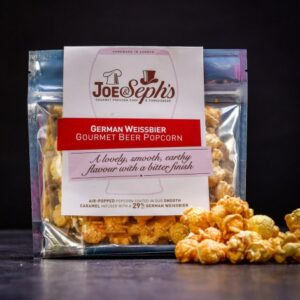 Luxusní pivní popcorn Joe & Seph's s příchutí německého pšeničného speciálu 32 g