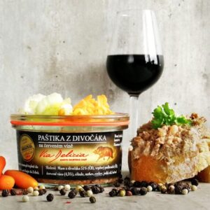 Via Delicia Paštika z divočáka na červeném víně 130g