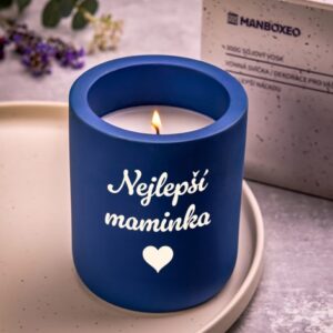 Svíčka v betonu - Lavendule & Eucalyptus 300 g