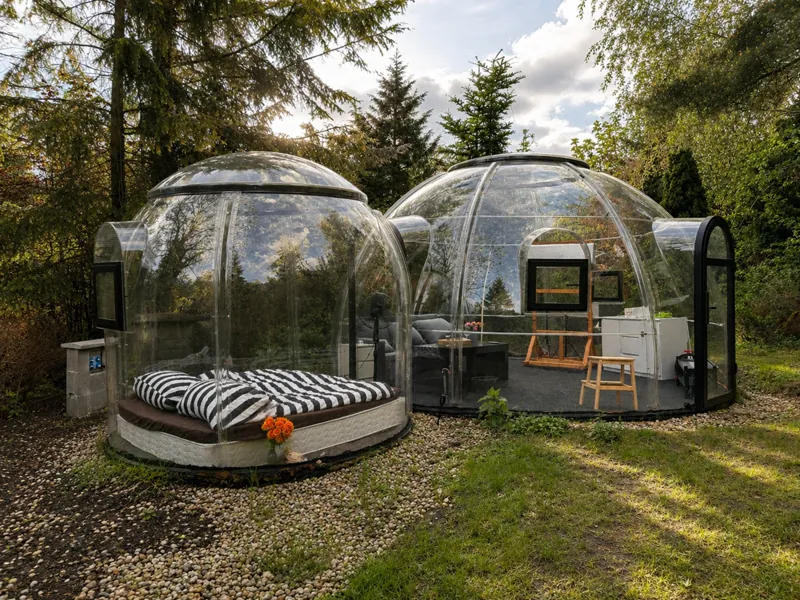 Noc pod hvězdami v průhledné bublině u Prahy - Obrázek 2