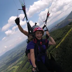 Tandemový paragliding - akrobatický let